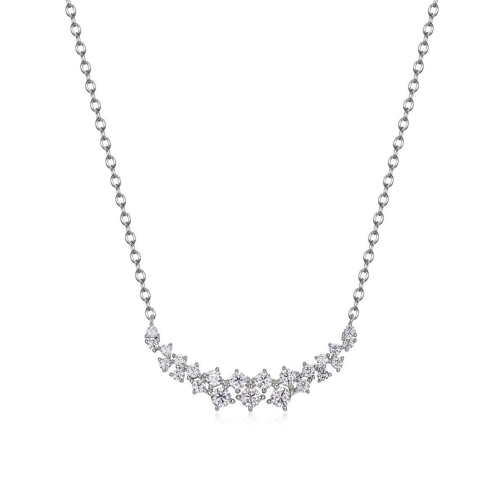 Starry Sky Clavicle Chain Moissanite 925 Sterling Silver Necklace
