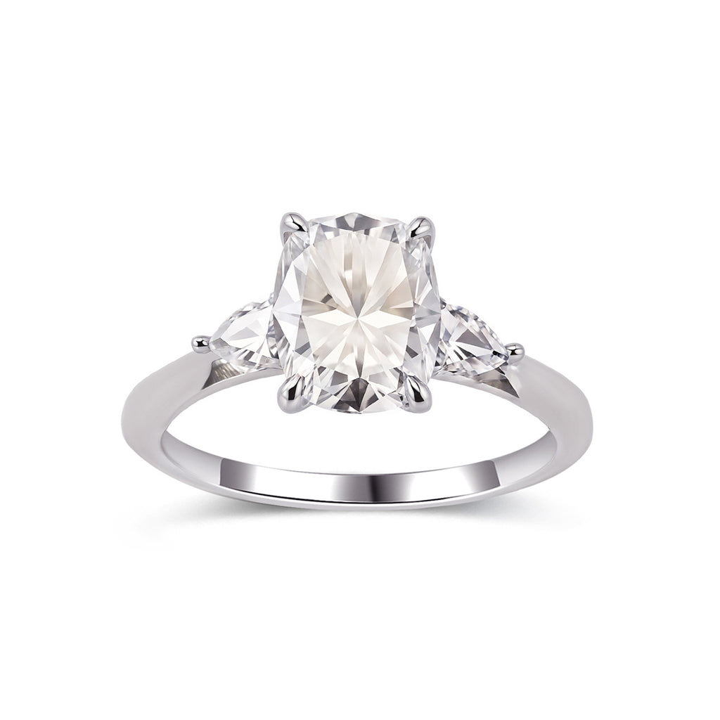 Sophisticated and Exquisite Moissanite 925 Sterling Silver Ring