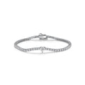 Mossanite Heart Shaped Centre Stone Design 925 Sterling Silver Bracelet