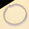 0.2ct 0.5ct Elegant CZ 925 Sterling Silver Bracelet