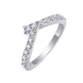 Moissanite Geometric Design Elegant Fashion 925 Sterling Silver Adjustable Ring