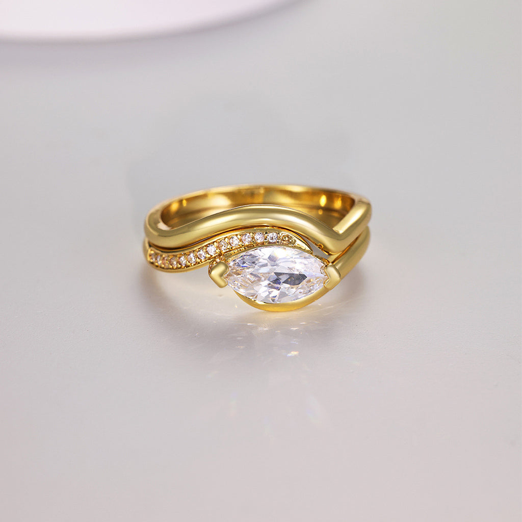 Marquise Cut Vintage-Style High-Quality Moissanite 925 Sterling Silver Ring